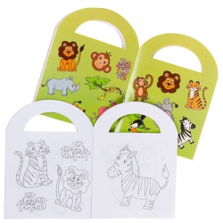 Kleurboekje met stickers jungle dieren