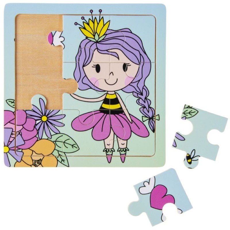 Houten puzzel meisjes