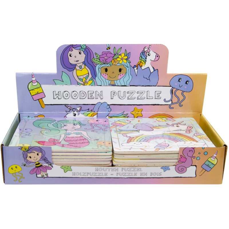 Houten puzzel meisjes