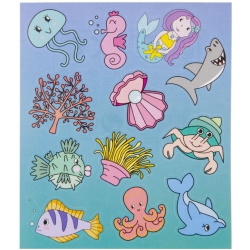 Fun stickers zeedieren