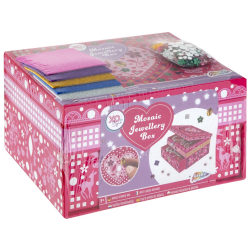 Sieraden opbergdoos met lade en siersteentjes