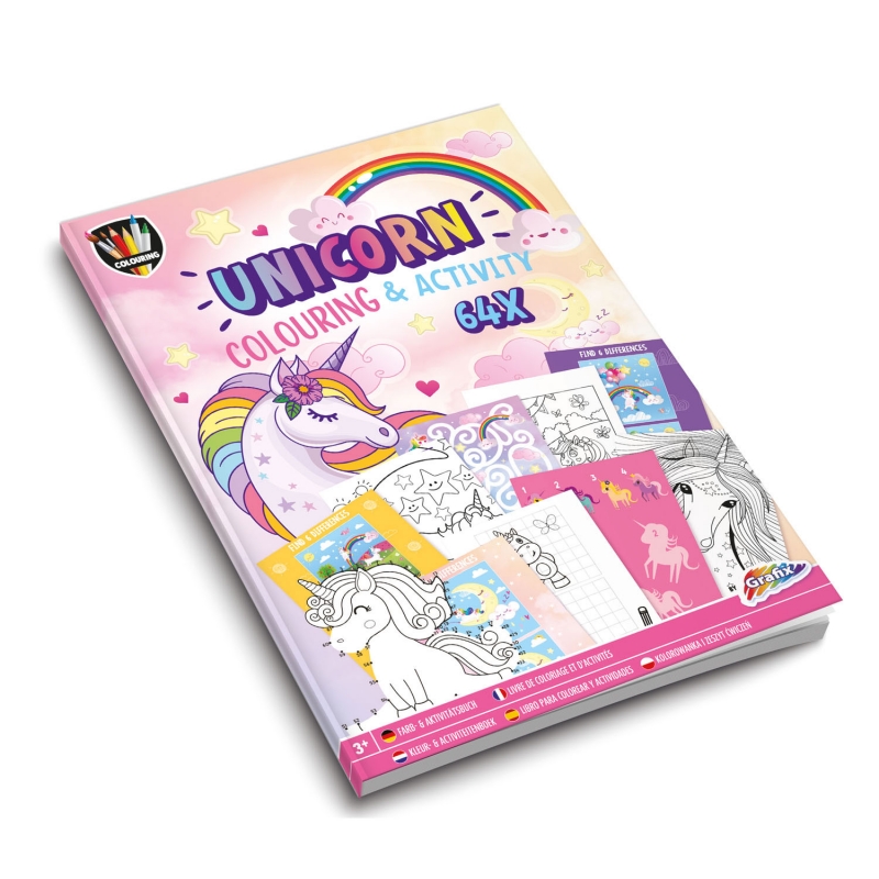 Kleur- en activiteitenboek unicorn
