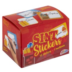 Sinterklaas stickers op rol (50 st.)