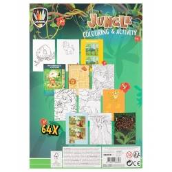 Kleur- en activiteitenboek jungle