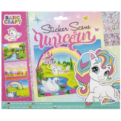 Sticker scene unicorn