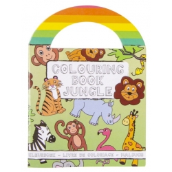 Kleurboekje met stickers jungle dieren