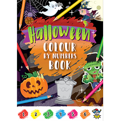 Kleuren op nummer Halloween